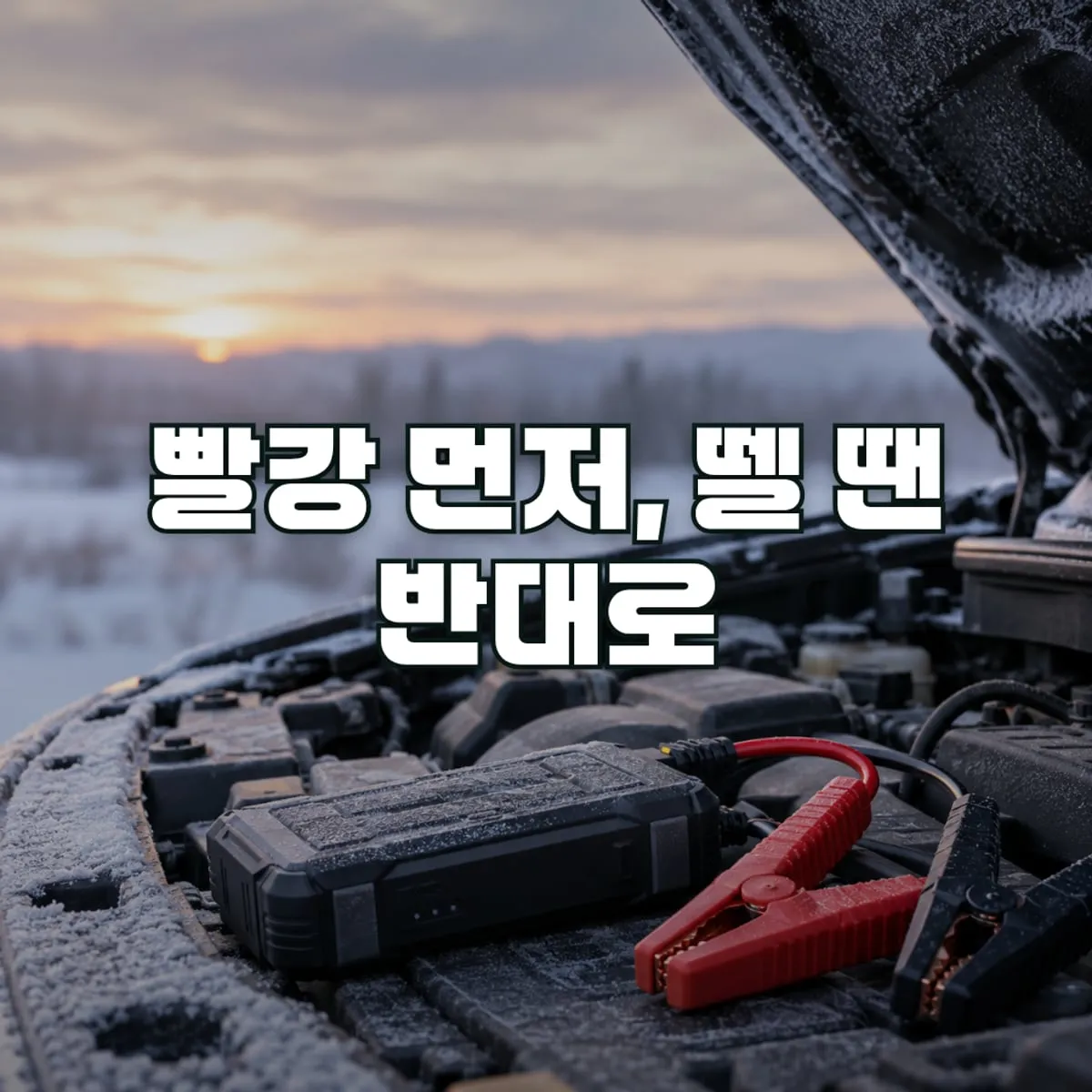 점프스타터 사용법, 케이블 연결 순서만 지키면 된다 표지